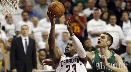 кливлънд победиха бостън селтикс поведоха серията