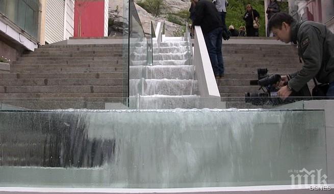 От днес пловдивската Главна улица има водопад