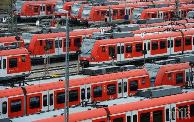 Стачка на машинистите парализира железопътния трафик в Германия
