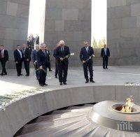 Ереван отбеляза годишнината от геноцида с минута мълчание 