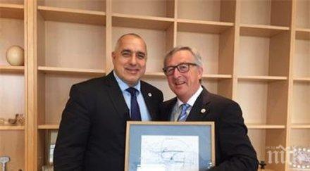 премиерът бойко борисов срещна жан клод юнкер