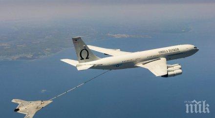 американски безпилотни самолети презареждат въздуха