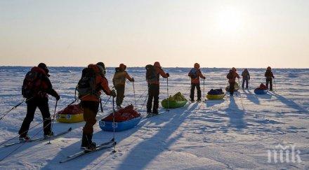 норвежки тийнейджъри покориха северния полюс