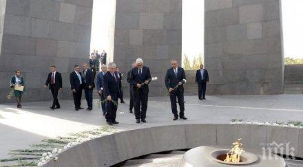 ереван отбеляза годишнината геноцида минута мълчание