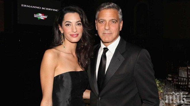 Слух: Джордж Клуни ще става баща, Амал е бременна