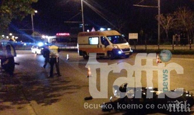 Ужасна катастрофа! Моторист загина на булевард в Пловдив! Очевидци търсят сив миниван, който го размазал и офейкал