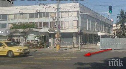 недоразумение пешеходна пътека води право подземната улица бургас