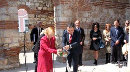 посланикът сащ кметът несебър стартираха проект консервация реставрация църквата йоан алитургетос