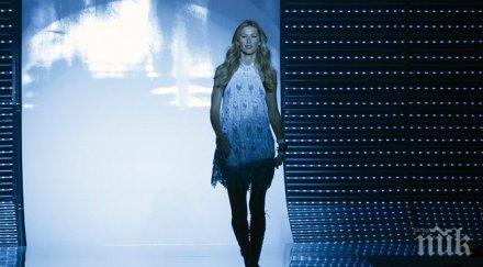 жизел бюндхен снима гола новия брой вог