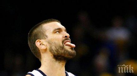 марк гасол поведе гризлис полуфиналите запад