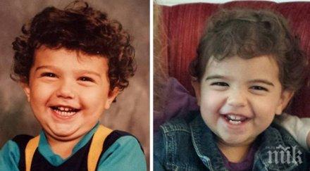 снимки родители техните деца същата възраст изглеждат точно близнаци