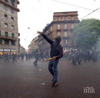 Протестът срещу Експо Милано ескалира в бунтове и сблъсъци с полицията