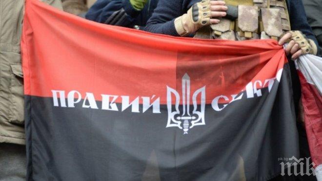 Десен сектор нападна полицейски участък в Киев