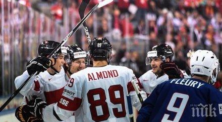 швейцария финландия първи победи световното хокей