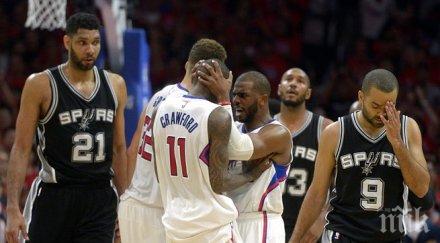 лос анджелис клипърс елиминира сан антонио плейофите