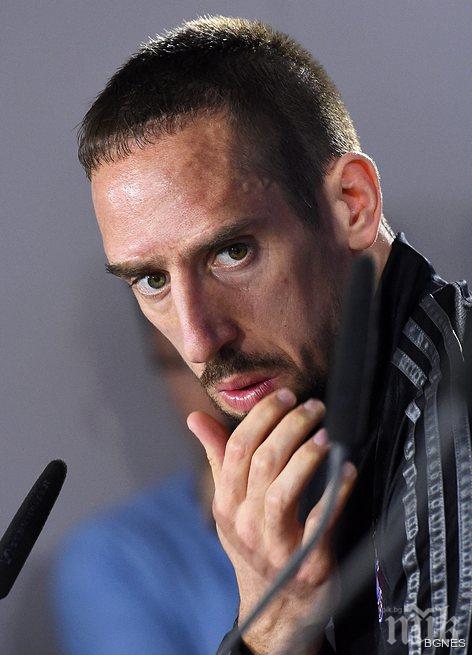 Байерн без Рибери в първия мач срещу Барса