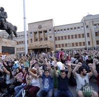В Македония започнаха арести на участници в протестите