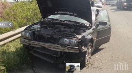 бмв субару блъснаха входа бургас откъм слънчев бряг ранен снимки