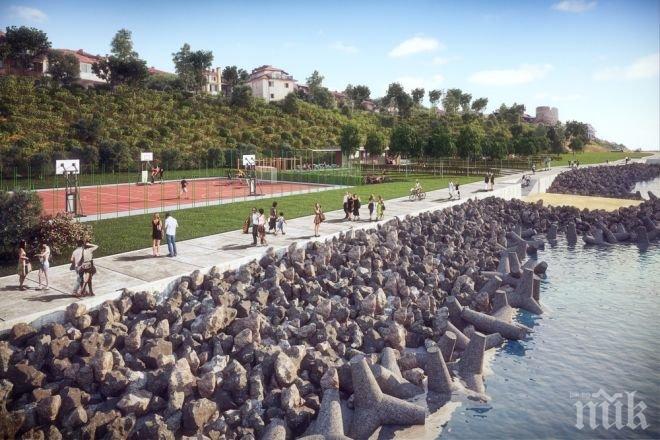 Четвърто мини игрище за футбол се изгражда в Несебър
