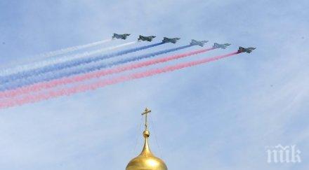 многобройна авиация нова техника парада победата москва