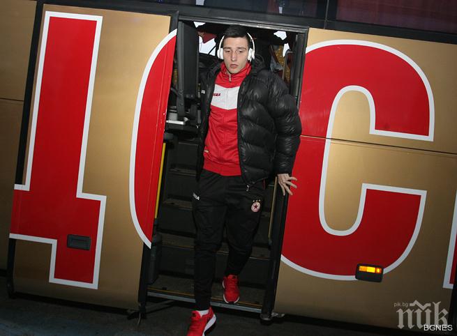 Иван Маркович в групата на ЦСКА за мача с Лудогорец