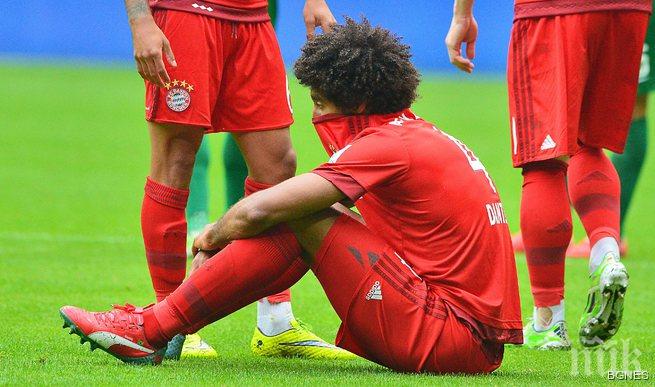 Байерн (Мюнхен) загуби у дома от Аугсбург 