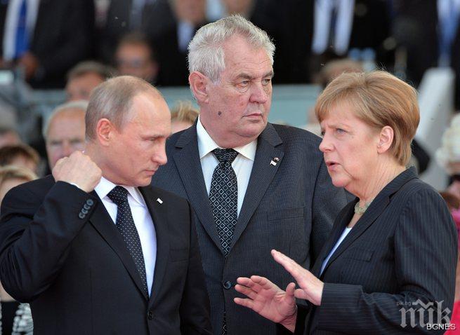 Ангела Меркел пристигна в Москва