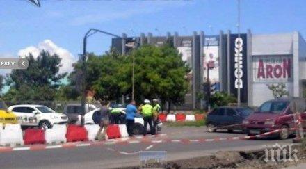 нова катастрофа заради ремонта кръговото кат бургас снимки