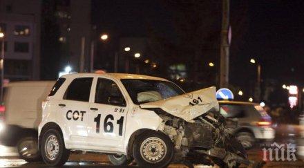 кола сот порше катастрофираха столичния булевард българия снимки