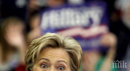 хилъри клинтън бяга медиите отговаря въпроси журналисти