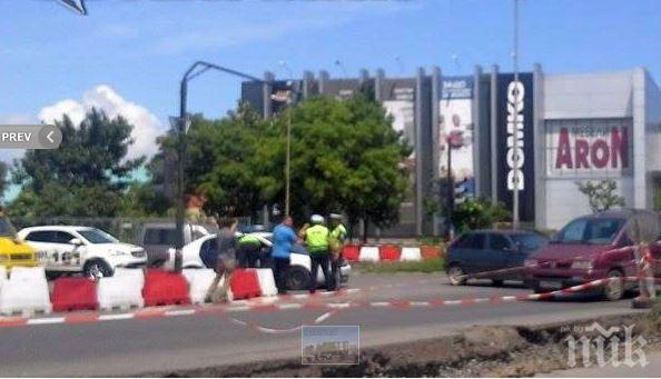 Нова катастрофа заради ремонта на кръговото до КАТ в Бургас (снимки)