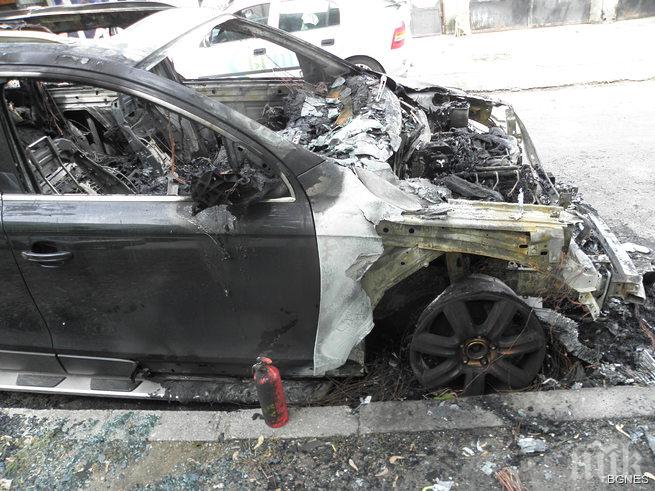 Запалиха Ауди Q7 в Благоевград