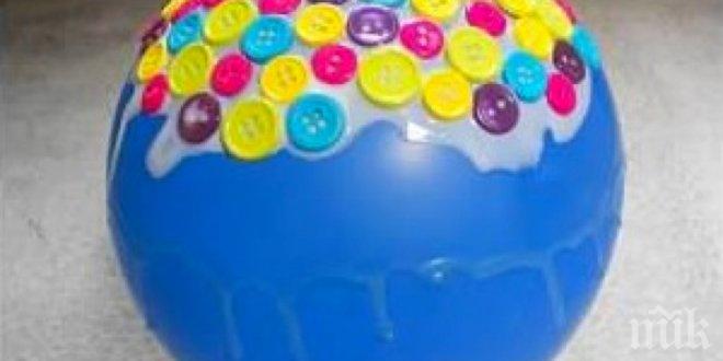 Те залепиха копчета върху балон. Резултатът? Нещо невероятно красиво за твоя дом!