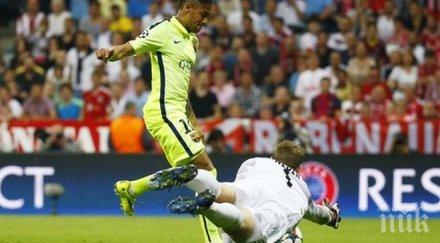 байерн барса полувремето звездното трио каталунците довърши ранените баварци