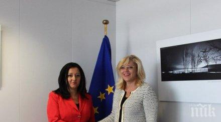 министър павлова срещна еврокомисаря регионална политика корина крецу