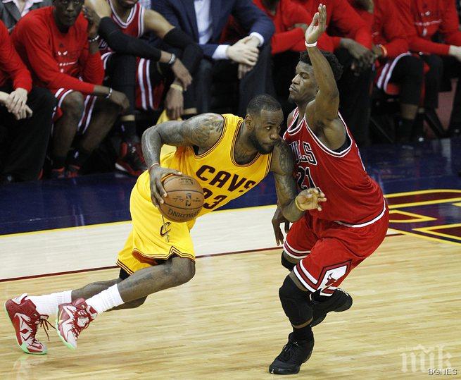 Кливлънд надигра Чикаго, Леброн Джеймс отбеляза 38 точки