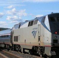 Влак пламна като факла в САЩ (видео)