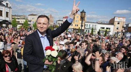 дуда изпреварва коморовски втория тур президентските избори полша