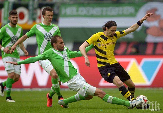 Волфсбург и Мьонхенгладбах си осигуриха място в Шампионската лига