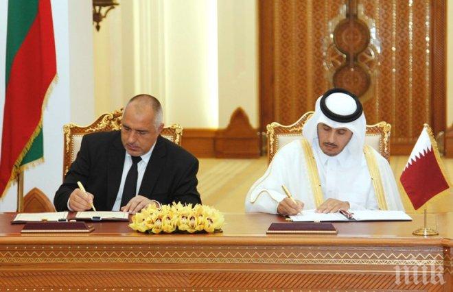 Борисов договори с катарския си колега задълбочаване на сътрудничеството между двете държави