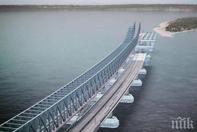 Започна строителството на моста между Русия и Крим