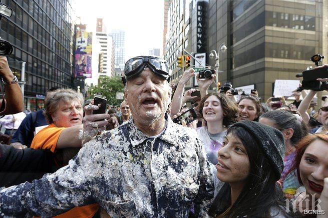 Бил Мъри пиян по време на интервю