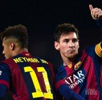 Барселона празнува титлата в Примера в последния мач на Шави на „Камп Ноу“