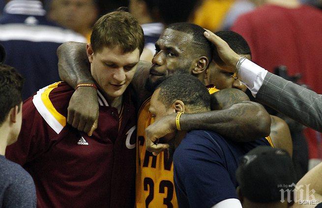 Трипъл-даблъл на Джеймс помогна на Кливланд за трета победа