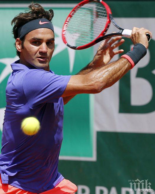 Федерер и Вавринка с чисти победи на старта в Париж