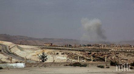 сирийското правителство проведе въздушни атаки палмира