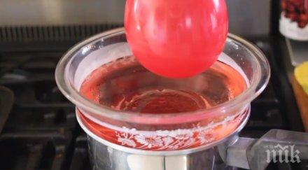 прави жена разтопен восък балон страхотно