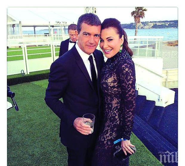 Дарина Павлова се фука с Антонио Бандерас