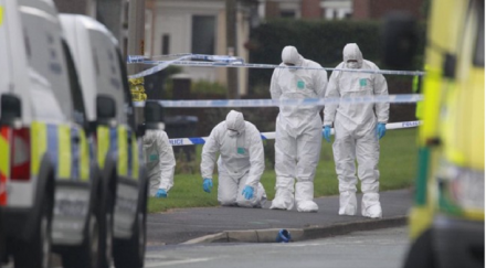 бомба падна изпод колата полицай белфаст