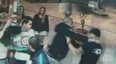 екшън варна две групи младежи млатят полиция